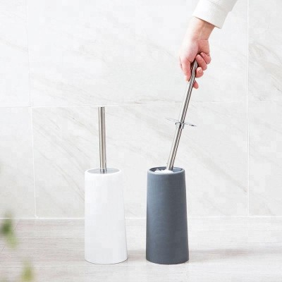 Soap Dispensing Plastic Toilet Cleaning Brush Set